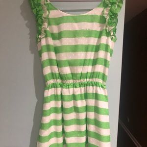 Lilly Pulitzer Danna Dress green and white.  New with Tammy’s size small